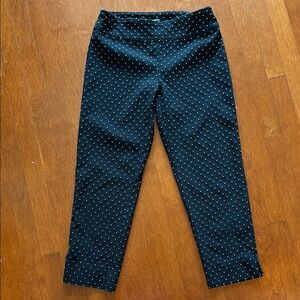 Zac & Rachel Black Polka Dot Cropped Pants